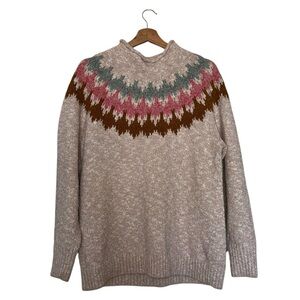 L.L. Bean Cotton Yoke Sweater, Size: XL